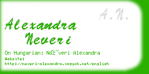 alexandra neveri business card